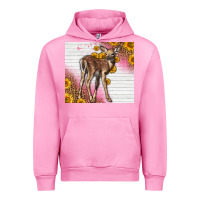 Fuchsia Pink Western Cute Baby Deer Fawn Urban Hoodie - LillyAllenDesigns