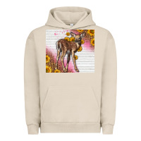 Pigment French Oak Western Cute Baby Deer Fawn Urban Hoodie - LillyAllenDesigns