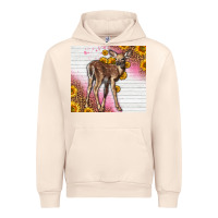 Sandshell Western Cute Baby Deer Fawn Urban Hoodie - LillyAllenDesigns