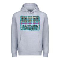Heather Grey turquoise gemstone background Premium Hoodie - AdoDesignShop