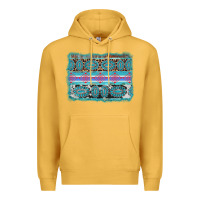 Mustard turquoise gemstone background Premium Hoodie - AdoDesignShop