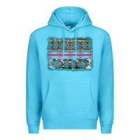 Ocean Blue turquoise gemstone background Premium Hoodie - AdoDesignShop