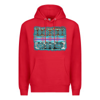 Red turquoise gemstone background Premium Hoodie - AdoDesignShop