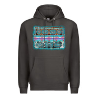 Smoke turquoise gemstone background Premium Hoodie - AdoDesignShop