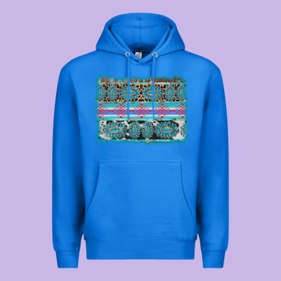 Turquoise Gemstone Background Premium Hoodie Designed By Adodesignshop
