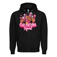 Black galentine squad afro girl sneakers Zipper Hoodie - RanaPortraitStore