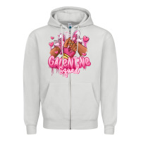 Dove Grey galentine squad afro girl sneakers Zipper Hoodie - RanaPortraitStore