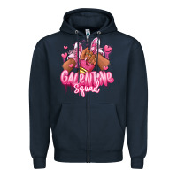 Navy galentine squad afro girl sneakers Zipper Hoodie - RanaPortraitStore