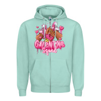 Seafoam galentine squad afro girl sneakers Zipper Hoodie - RanaPortraitStore