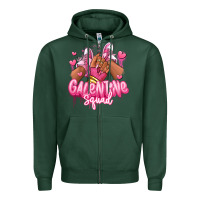 Sports Green galentine squad afro girl sneakers Zipper Hoodie - RanaPortraitStore