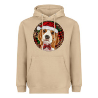 Mushroom beagle christmas ornament Heavyweight Hoodie - RanaPortraitStore