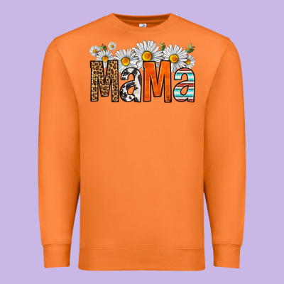 Western Daisies Mama Premium Sweatshirt Designed By Hra Design Shop