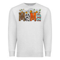 Oatmeal Heather western daisies mama Premium Sweatshirt - HRA Design Shop