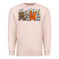 Pale Pink western daisies mama Premium Sweatshirt - HRA Design Shop