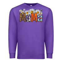 Purple western daisies mama Premium Sweatshirt - HRA Design Shop