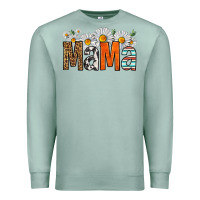 Seafoam western daisies mama Premium Sweatshirt - HRA Design Shop