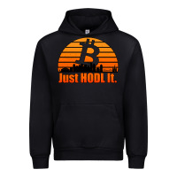 Black just hodl it new orleans skyline retro sunset Urban Hoodie - Jasminsmagicworld