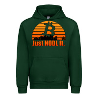 Forest Green just hodl it new orleans skyline retro sunset Urban Hoodie - Jasminsmagicworld