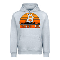Heather Grey just hodl it new orleans skyline retro sunset Urban Hoodie - Jasminsmagicworld