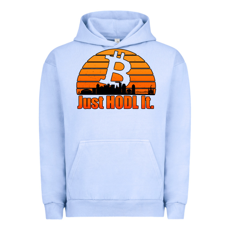 Just Hodl It New Orleans Skyline Retro Sunset Urban Hoodie by Jasminsmagicworld | Teevron