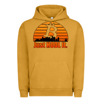 Pigment Peanut Butter just hodl it new orleans skyline retro sunset Urban Hoodie - Jasminsmagicworld