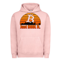 Pigment Salmon just hodl it new orleans skyline retro sunset Urban Hoodie - Jasminsmagicworld