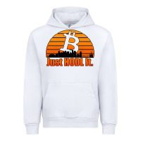 White just hodl it new orleans skyline retro sunset Urban Hoodie - Jasminsmagicworld