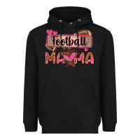 Black football mama with leopard Heavyweight Hoodie - Zillion Design Studio