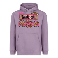 Lavender football mama with leopard Heavyweight Hoodie - Zillion Design Studio