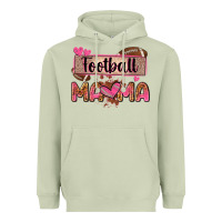 Matcha football mama with leopard Heavyweight Hoodie - Zillion Design Studio