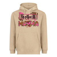 Football Mama With Leopard Heavyweight Hoodie | Teevron