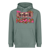 Sage football mama with leopard Heavyweight Hoodie - Zillion Design Studio