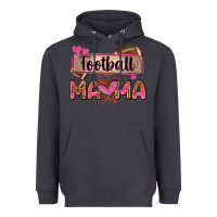 Smoke football mama with leopard Heavyweight Hoodie - Zillion Design Studio