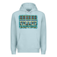 Blue Mist turquoise gemstone background Premium Hoodie - AdoDesignShop