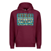 Burgundy turquoise gemstone background Premium Hoodie - AdoDesignShop
