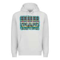 Dove Grey turquoise gemstone background Premium Hoodie - AdoDesignShop