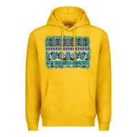 Lemon turquoise gemstone background Premium Hoodie - AdoDesignShop