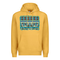 Mustard turquoise gemstone background Premium Hoodie - AdoDesignShop