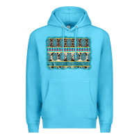 Ocean Blue turquoise gemstone background Premium Hoodie - AdoDesignShop