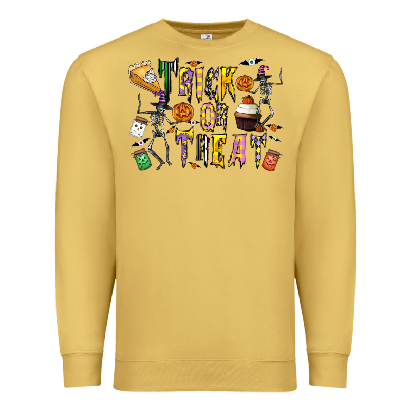 Trick Or Treat Premium Sweatshirt by CowhideDigitalArt | Teevron