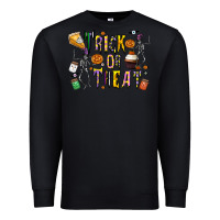 Black trick or treat Premium Sweatshirt - CowhideDigitalArt