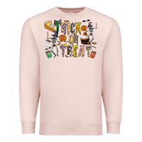 Pale Pink trick or treat Premium Sweatshirt - CowhideDigitalArt