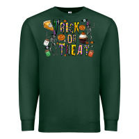 Sports Green trick or treat Premium Sweatshirt - CowhideDigitalArt