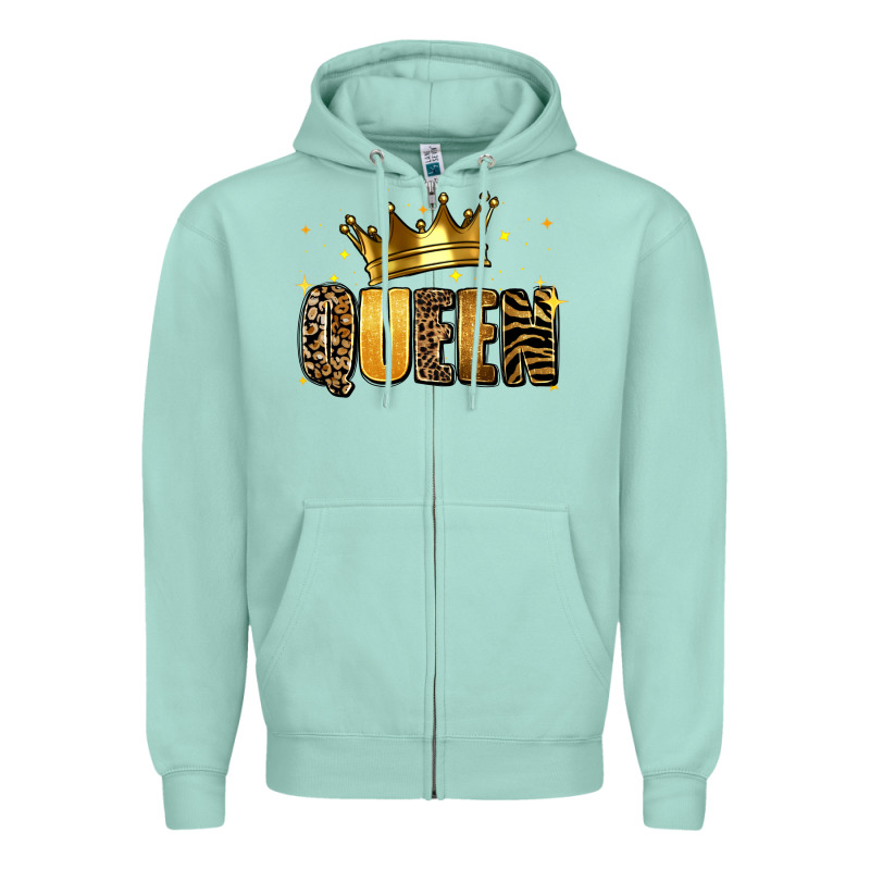 Queen Glitter Zipper Hoodie by RanaPortraitStore | Teevron