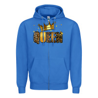 True Royal queen glitter Zipper Hoodie - RanaPortraitStore