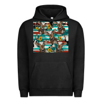 Pigment Black western horseshoe sunflower brown cow Urban Hoodie - BarkalooDesign
