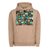 Pigment Burro western horseshoe sunflower brown cow Urban Hoodie - BarkalooDesign