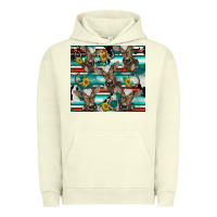 Pigment Pistachio western horseshoe sunflower brown cow Urban Hoodie - BarkalooDesign