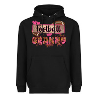 Black football granny with leopard Heavyweight Hoodie - Zillion Design Studio