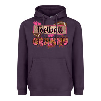 Plum football granny with leopard Heavyweight Hoodie - Zillion Design Studio